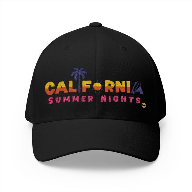 California Summer Nights Embroidered Cap